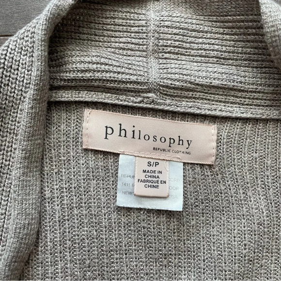 Women’s Philosophy  Beige Cardigan in Size Small - Picture 3 of 5